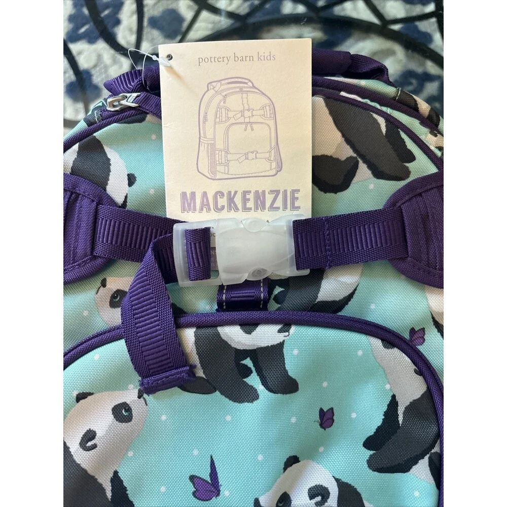 School Pottery barn BACKPACK LUNCH SET Travel Bag Panda girl Birthday gift🌈